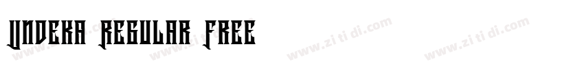 Undeka Regular Free字体转换